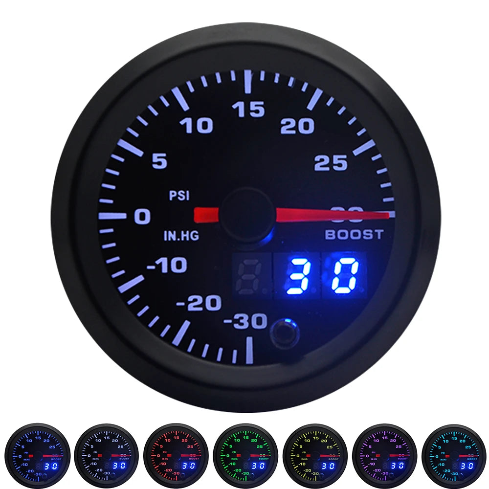 LED Performance Gauges – 7 Colour Multifunction Series 52mm 2 inch