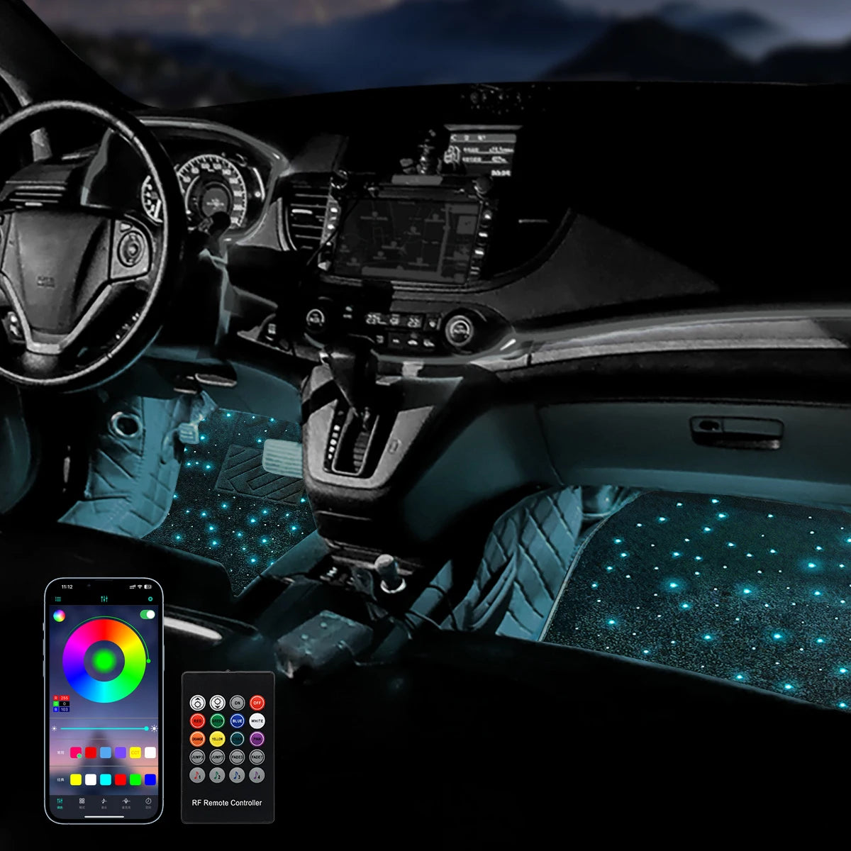 GalaxyGlow™ Starlight Floor Mats
