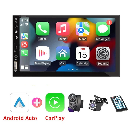 7“ Touch Screen Headunit With CarPlay & Android Auto