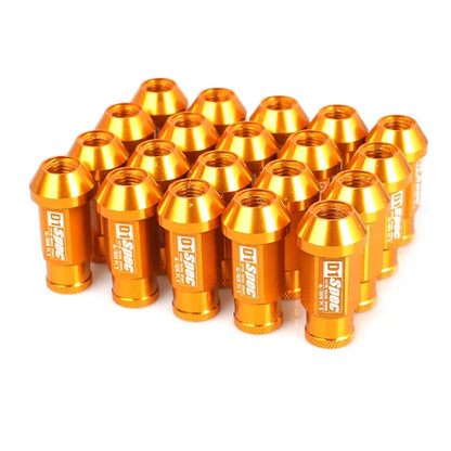 D1spec Billet Aluminium Coloured Wheel Nuts gold orange lugs