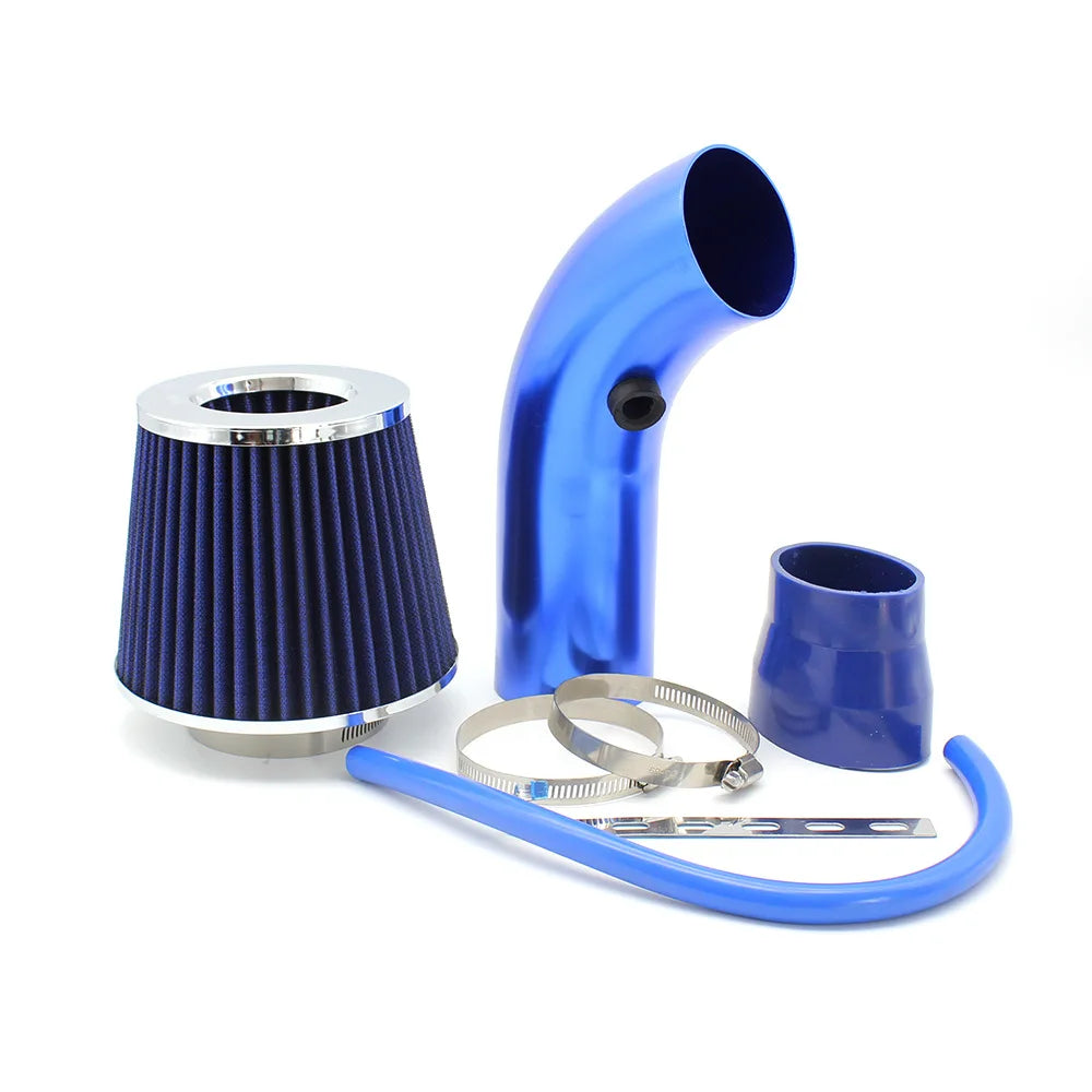 High-Performance Air Intake Pipe Kit adapter blue