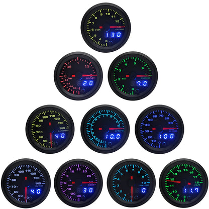 LED Performance Gauges – 7 Colour Multifunction Series 52mm 2 inch