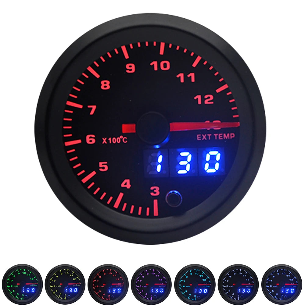 LED Performance Gauges – 7 Colour Multifunction Series 52mm 2 inch