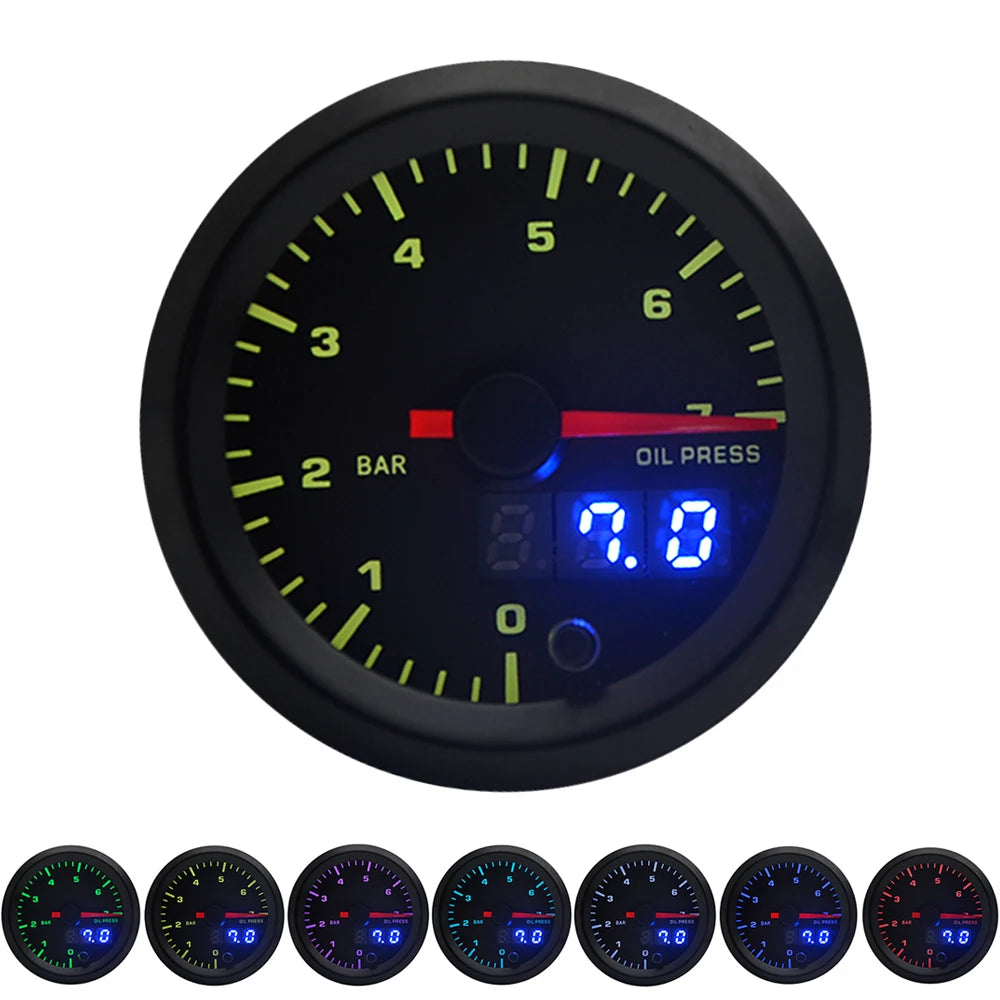 LED Performance Gauges – 7 Colour Multifunction Series 52mm 2 inch