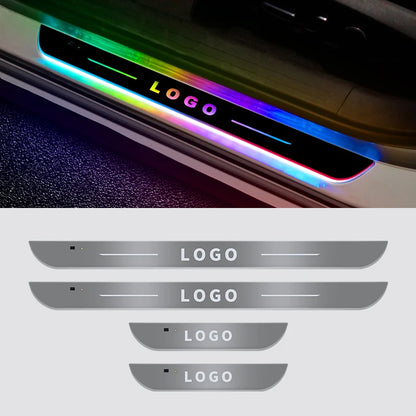 LED door sill lights welcome kick plates