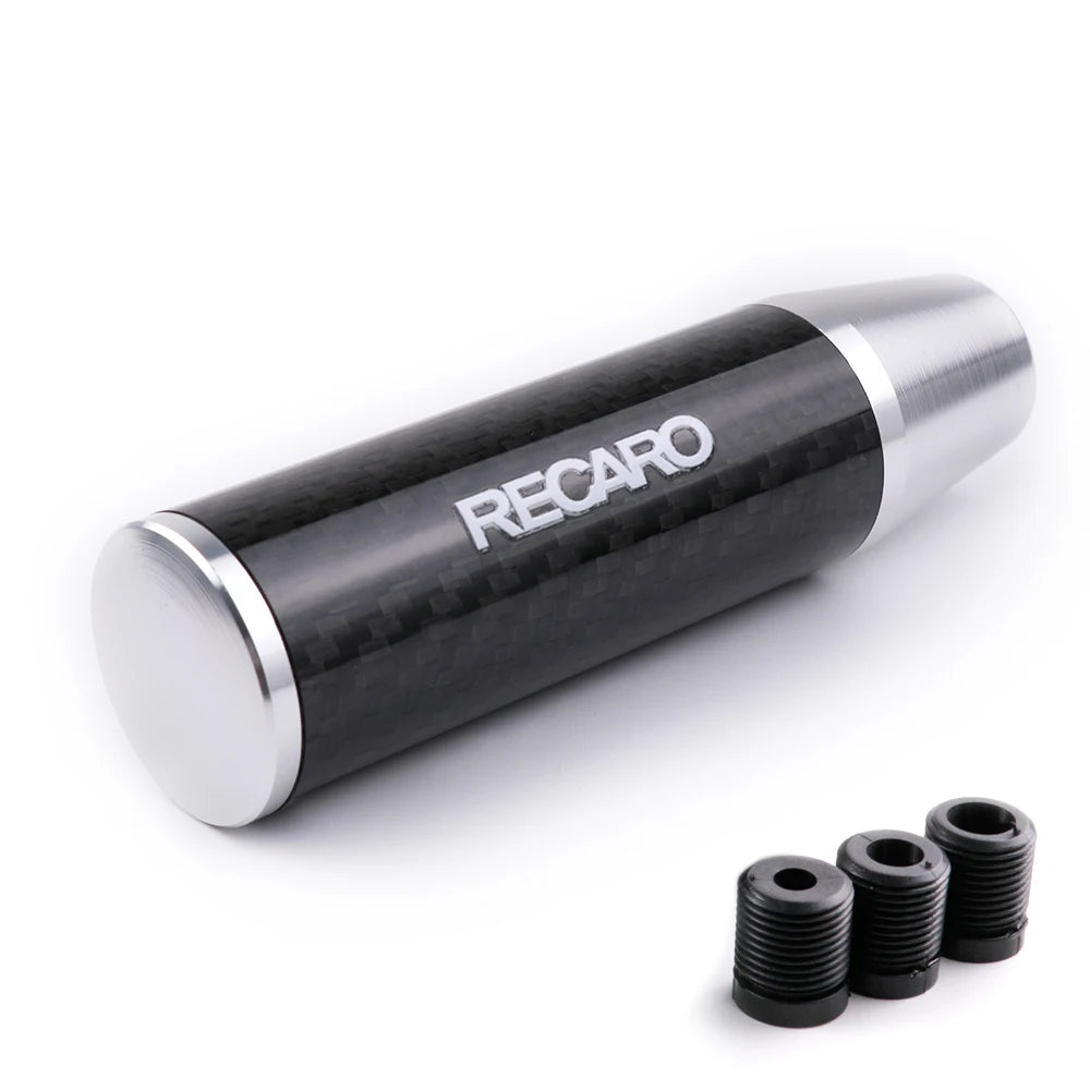 Recaro Carbon Fibre Gear Shift Knob 13cm Silver