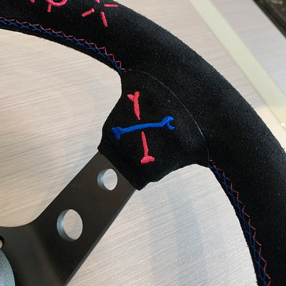 Vertex Suede Leather Steering Wheel 330mm