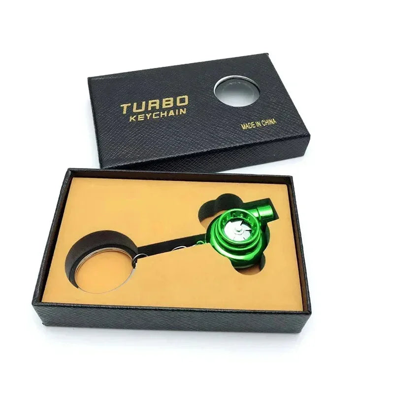 Spinning Turbo Keychain Keyring Spinnning Turbo Sound LED Light 4