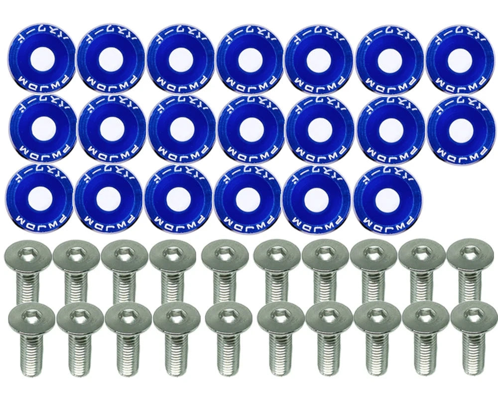 engine bolts and washers dress up kit blue