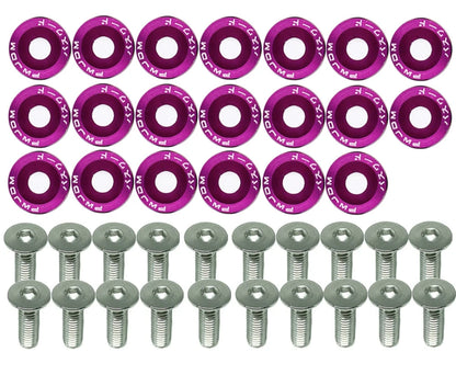 engine bolts and washers dress up kit purple