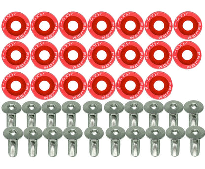 engine bolts and washers dress up kit red